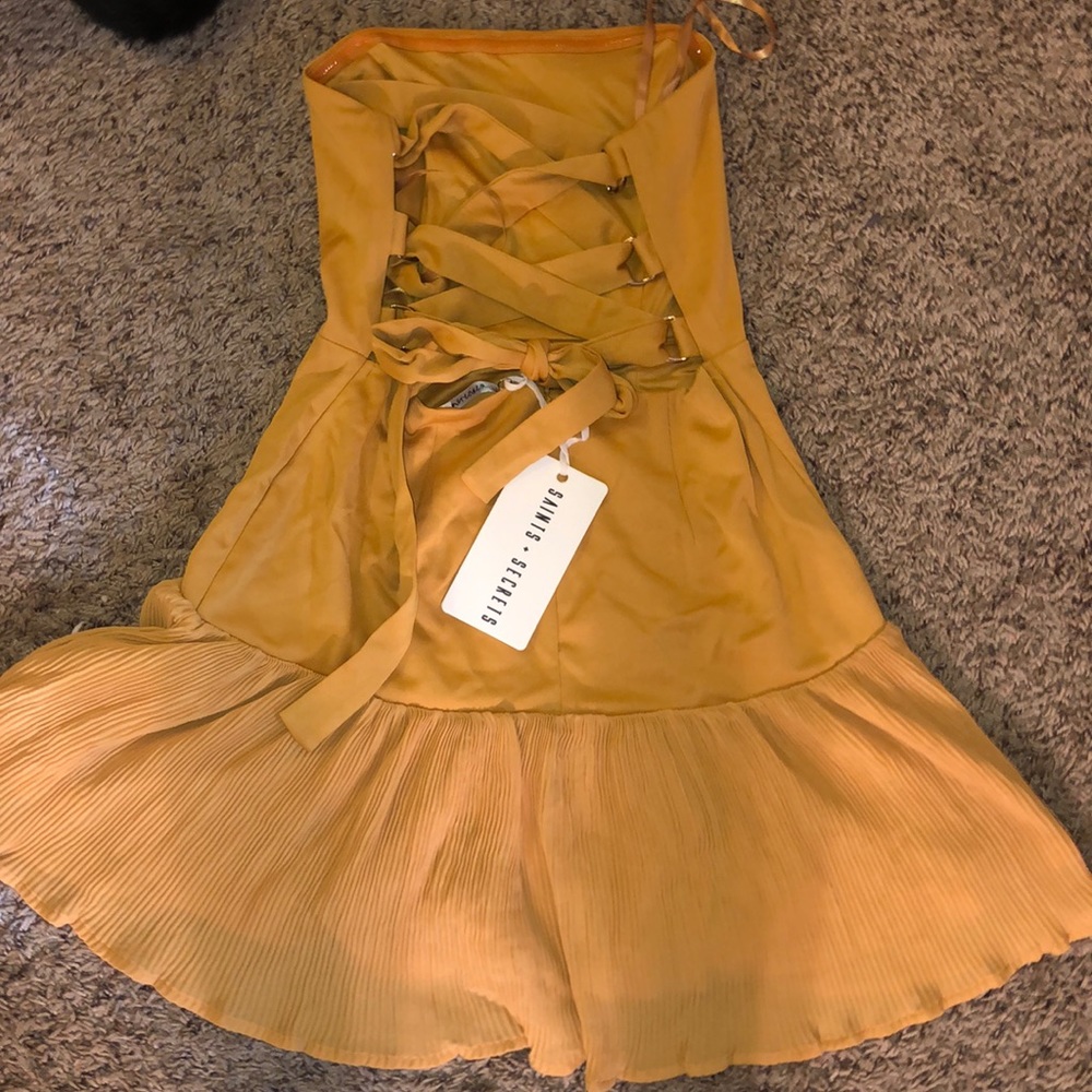Showpo mustard colored dress